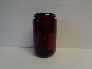 Tarro de comida para bebé Royal Ruby vintage biberón vidrio ancla en cuclillas raro - Imagen 1 de 2