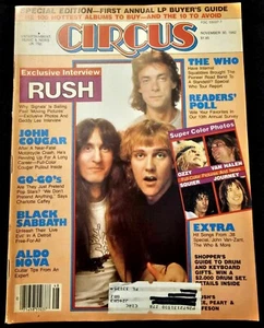 Circus Magazine Nov. 30th 1982 Featuring Rush, Black Sabbath and more - Picture 1 of 1