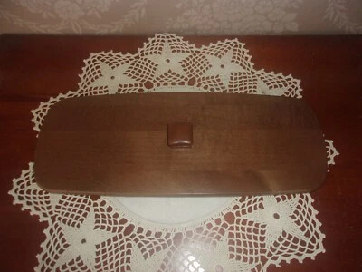 Longaberger Mail & Bill Basket WoodCrafts Lid - Rich Brown - Image 1 of 2