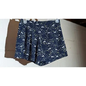 Disney Lauren Conrad Collection Dark Blue White Rabbit Print Shorts - Picture 1 of 4