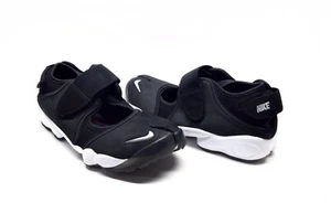 RARE Nike Air Rift Anniversary QS Split Toe Black Silver Running Shoes Men's 6 - Picture 1 of 9