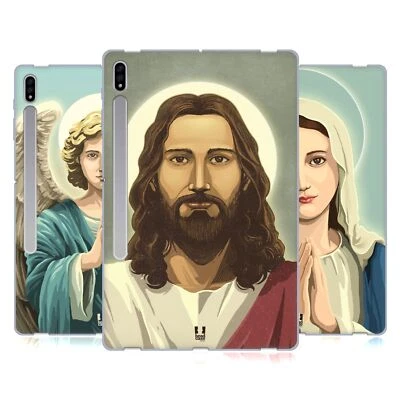 HEAD CASE DESIGNS RELIGIOUS PORTRAITS SOFT GEL CASE FOR SAMSUNG TABLETS 1 - Image 1 of 4