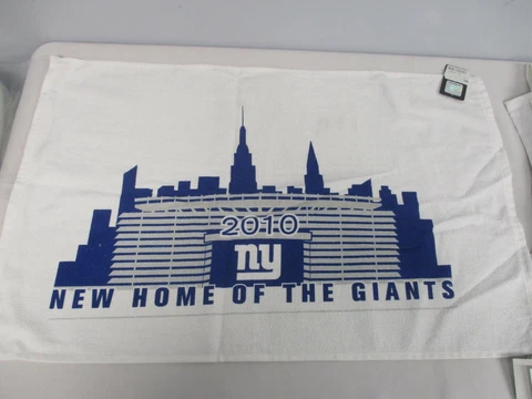 2010 NY GIANTS INAUGURAL NEW HOME OF THE GIANTS METLIFE STADIUM RALLY TOWEL Cover
