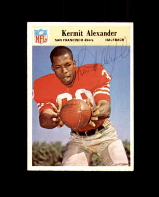 Kermit Alexander Signed 1966 Philadelphia Gum San Francisco 49ers Autograph - Image 1 of 2