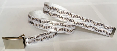 Milwaukee Brewers BELT & Buckle Baseball Fan Game Gear Team Pro MLB Apparel Shop Cover