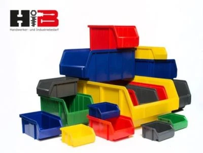 Lagerboxen Stapelboxen Sichtlagerboxen Sichtboxen Stapelbox Made in Germany - Bild 1 von 4