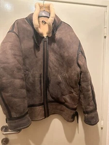 ORIGINAL SHEARLING JACKE LAMMFELL FLIEGERJACKE NP 1700 EURO - Bild 1 von 12