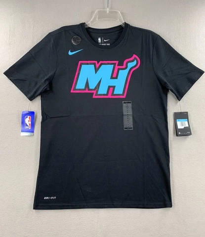 Miami Heat Nike City Edition Essential Logo T-Shirt Men's Miami Vice NBA New MIA Cover
