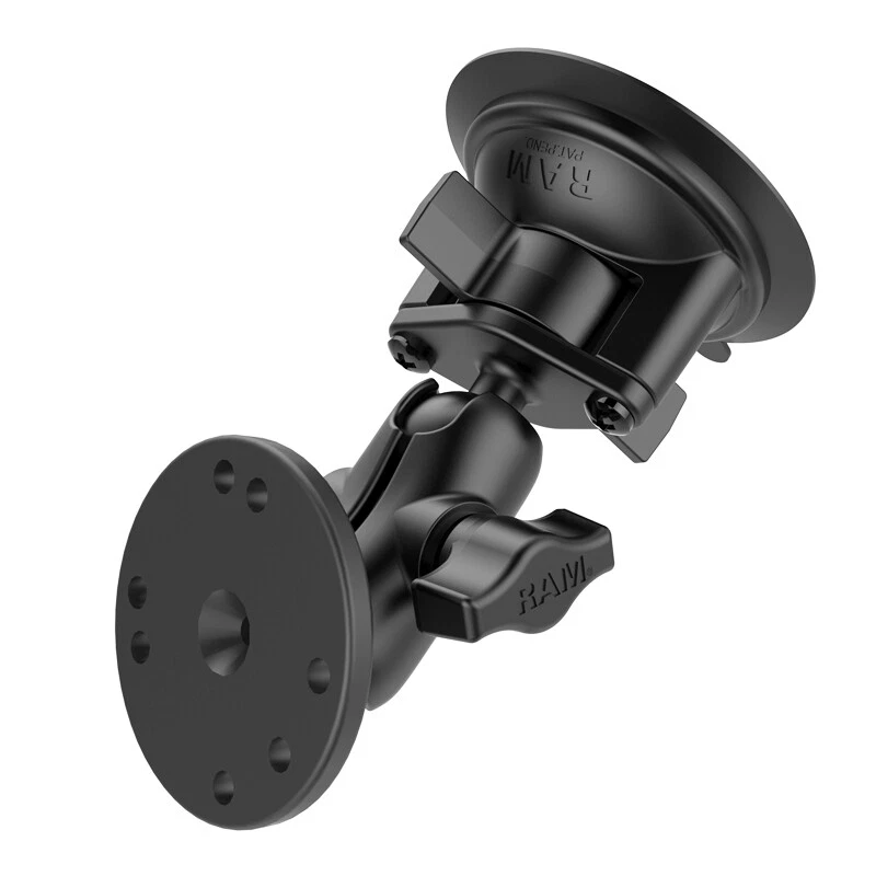 RAM Mount Short Arm Round Plate Suction Cup B-Ball Mount RAM-B-166-A-202U - Image 1 of 1