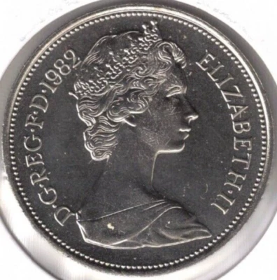 1982 Great Britain Brilliant Uncirculated 10 Pence QEII Coin! - Image 1 of 2