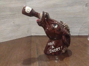 Vintage Enesco Horse Head Ceramic Decanter - Picture 1 of 16
