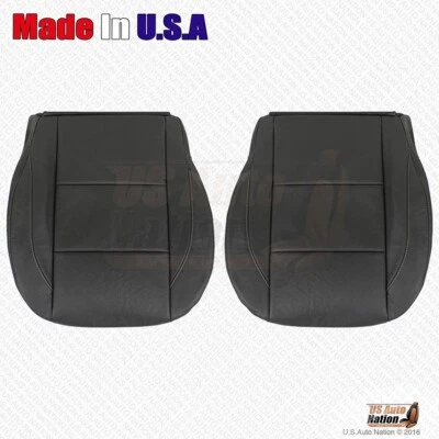 2012 2013 For Nissan Armada Platinum Driver-Passenger Bottoms Leather Cover Blk - Image 1 of 4