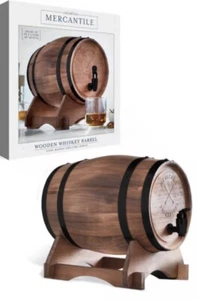 Studio Mercantile Miniature Wood Whiskey Barrel Dispenser Holds 5 Liters (B11) - Picture 1 of 3