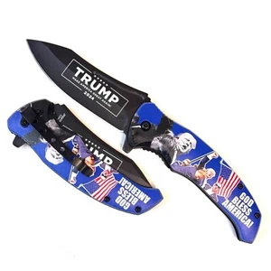 8.5” Trump 2024 President  FIGHT  Folding Pocket Knife - Picture 1 of 5