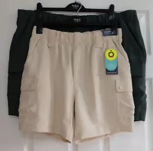 M&S GOODMOVE Trekking Walking STORMWEAR Relaxed Shorts with Cargo Pocket - Picture 1 of 10