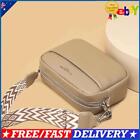 Women Crossbody Bags Casual Genuine Leather Ladies Wide Strap Small Square Bags 