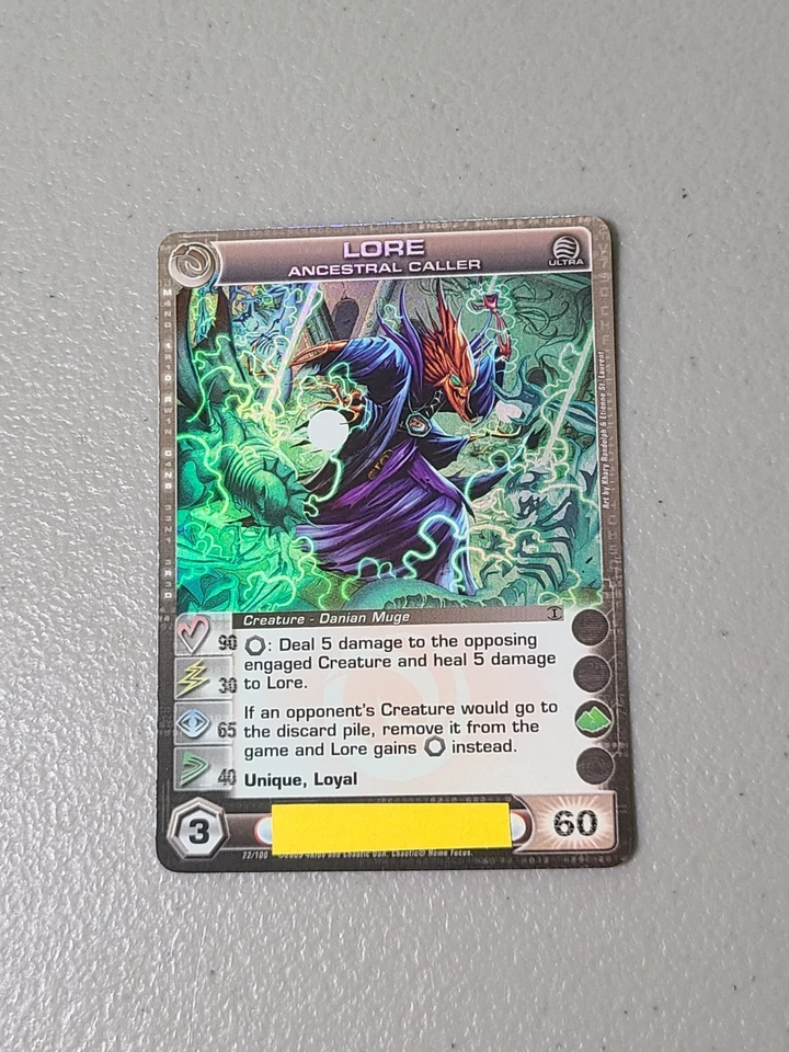 Chaotic TCG Lore Ancestral Caller 22/100 FU (Max E+S) Ultra Rare - MP - Image 1 of 4