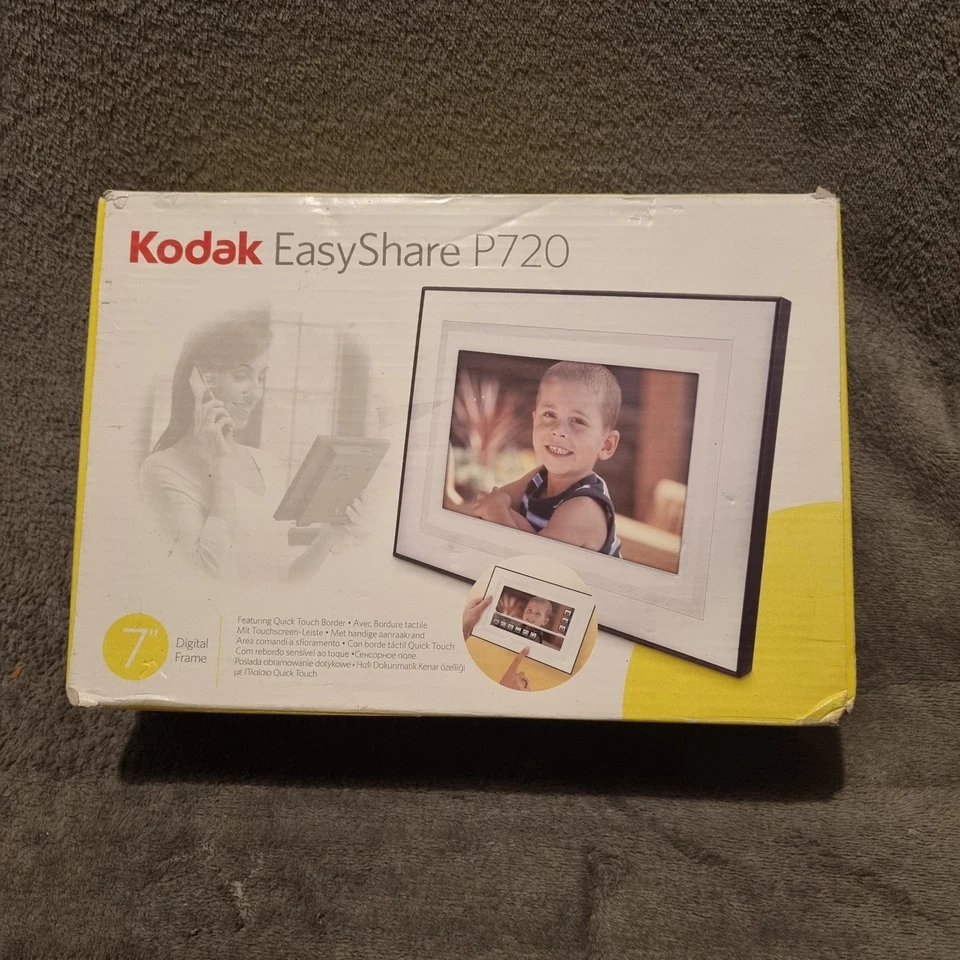 Kodak EasyShare P720 7" Digital Photo Frame Quick Touch Border - Boxed Opened - Image 1 of 4