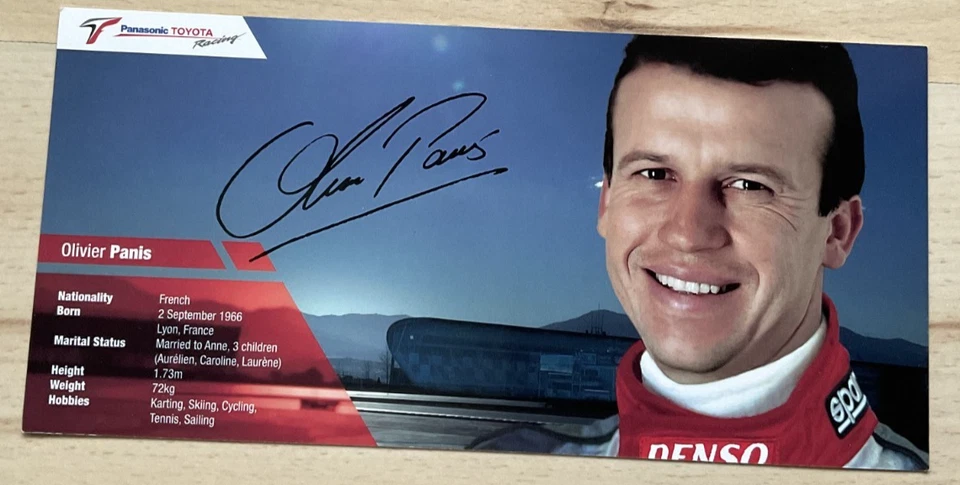 Olivier Panis gedruckte Autogrammkarte Ak Motorsport Formel 1 Toyota Frankreich - Bild 1 von 1