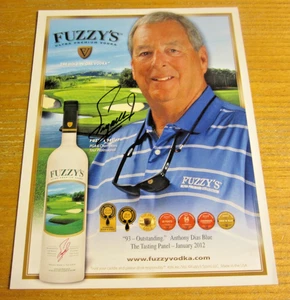 Foto firmada autografiada por golfista Fuzzy Zoeller 8,5X11 PGA Tour Golf - Imagen 1 de 3