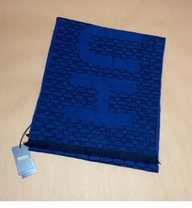 Hugo Boss Blue And Black Scarf - Picture 1 of 4
