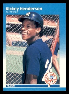 1987 Fleer Glossy #101 Rickey Henderson - Picture 1 of 2