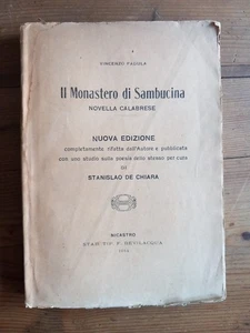 Padula Vincenzo - Il monastero di Sambucina. Novella calabrese - Nicastro  1914 - Foto 1 di 10