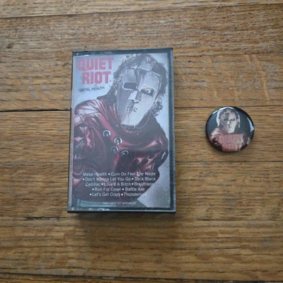 Metal Health by Quiet Riot (Cassette 1983 Pasha) Tape Pinback Button - Image 1 of 4