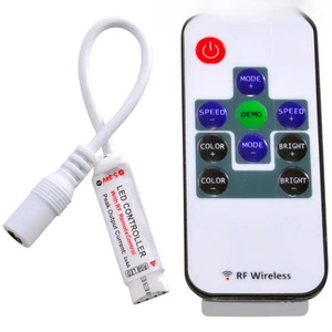 Inline RF Controller with Remote for RGB LED Strip Light - Picture 1 of 3