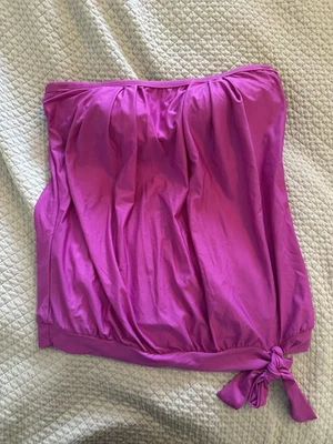 Nuevo con etiquetas Camiseta Tankini Athena Hermosa Púrpura Bandini Sin Tirantes-Incorporada Sujetador-Corbata-6 Foto 1 de 4