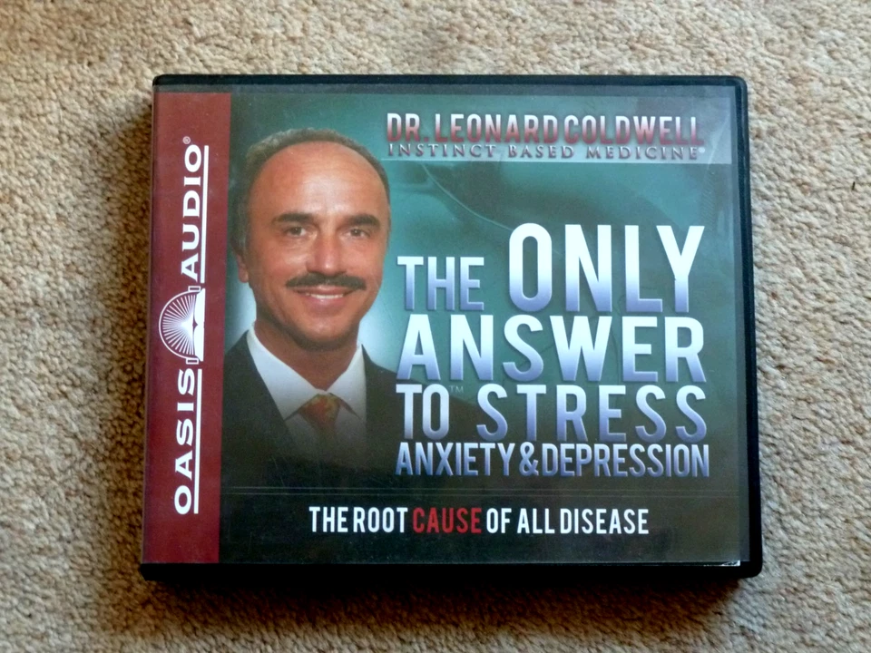 DR.LEONARD COLDWELL - THE ONLY ANSWER TO STRESS , ANXIETY- AUDIO BOOK -( 7 CDS ) - Image 1 of 1