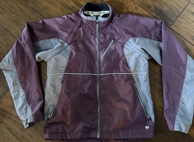 Pearl Izumi Womens Windbreaker Size  Large Maroon Gray Logo Cycling Biking - Image 1 of 4