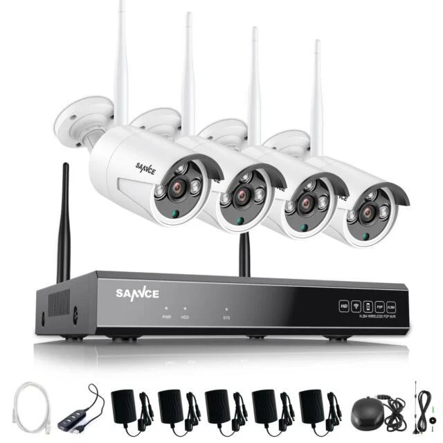 SANNCE 8-Channel 5MP Super HD Wireless NVR Security Camera System with 4 3MP... - Image 1 of 1