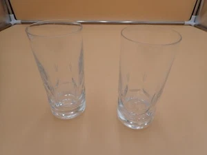 2 Set Beautiful German Kaspar Bleikristall Engraved 24% Crystal Highball glasses - Picture 1 of 5