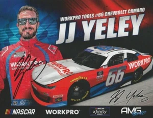 2022 JJ Yeley signed Workpro Tools Chevy Camaro NASCAR Xfinity Hero Card - Picture 1 of 2