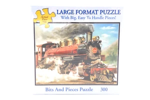 STEAM ENGINE RUNNING Luis Bargallo ~ 300 Large Pieces 18"x24" Bits and Pieces - Picture 1 of 9