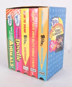 Blitz Cartooning Video Library, 1989, 5 Volume Set on Drawing Comics & Cartoons - Picture 1 of 4
