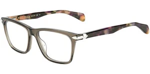 Rag & Bone Crystal Grey Square Brillengestell mit Schildpatt Bügel - RNB3043 0ACK 16 - Bild 1 von 3