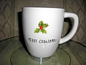 Taza de Navidad Rae Dunn con hojas de acebo - colección artesanal - ¡HAZ UNA OFERTA! - Imagen 1 de 4