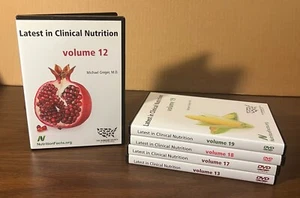 Latest in Clinical Nutrition- Michael Gregor- lot 5 DVDs- Volumes 12/13/17/18/19 - Picture 1 of 3