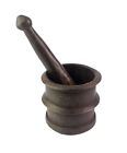 Indian Iron Kitchenware Pestle & Mortar Set For Crushing Herbs & Spices G66-1325