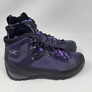 Arc'teryx Arcteryx Bora Mid Goretex Hiking Boots Womens 9.5 Purple Nylon Vibram - Picture 1 of 13