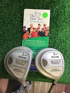 Spalding Select Oversize Ladies Driver and 3 Woods Set Graphite - Picture 1 of 8