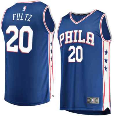 NBA Markelle Fultz Jersey Philadelphia 76ers #20 Size XL Blue White Red Fanatics - Image 1 of 4