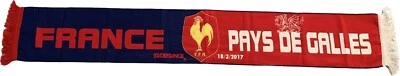Echarpe rugby XV de France - Pays de Galles stade de France 18 Mars 2017 scarf - Photo 1/2