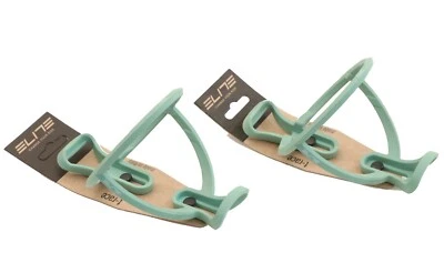 Jaulas para botellas de agua Elite T-Race Soft Touch 29 g verde cálido Italia paquete de dos NUEVO Foto 1 de 3