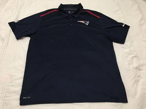 Polo de golf para hombre Nike Dri-Fit NFL New England Patriots azul marino talla XXL - Imagen 1 de 6