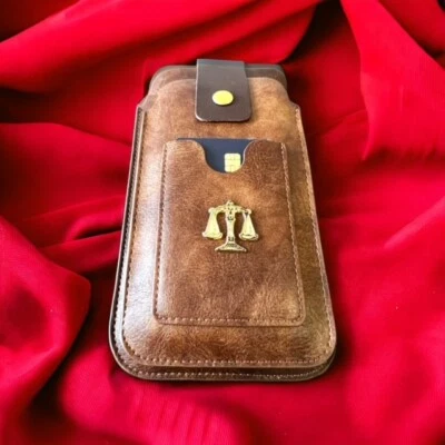 Law Legal Symbol Dual Iphone Samsung Case and Pen Card UNIVERSAL SIZE Lawyer - Image 1 of 4