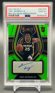2021 Trey Murphy III Select Neon Green Prizm Auto /99 PSA 10 RC Rookie Signature - Picture 1 of 2