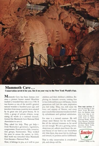1964 Sinclair: Mammoth Cave Vintage Print Ad - Picture 1 of 1